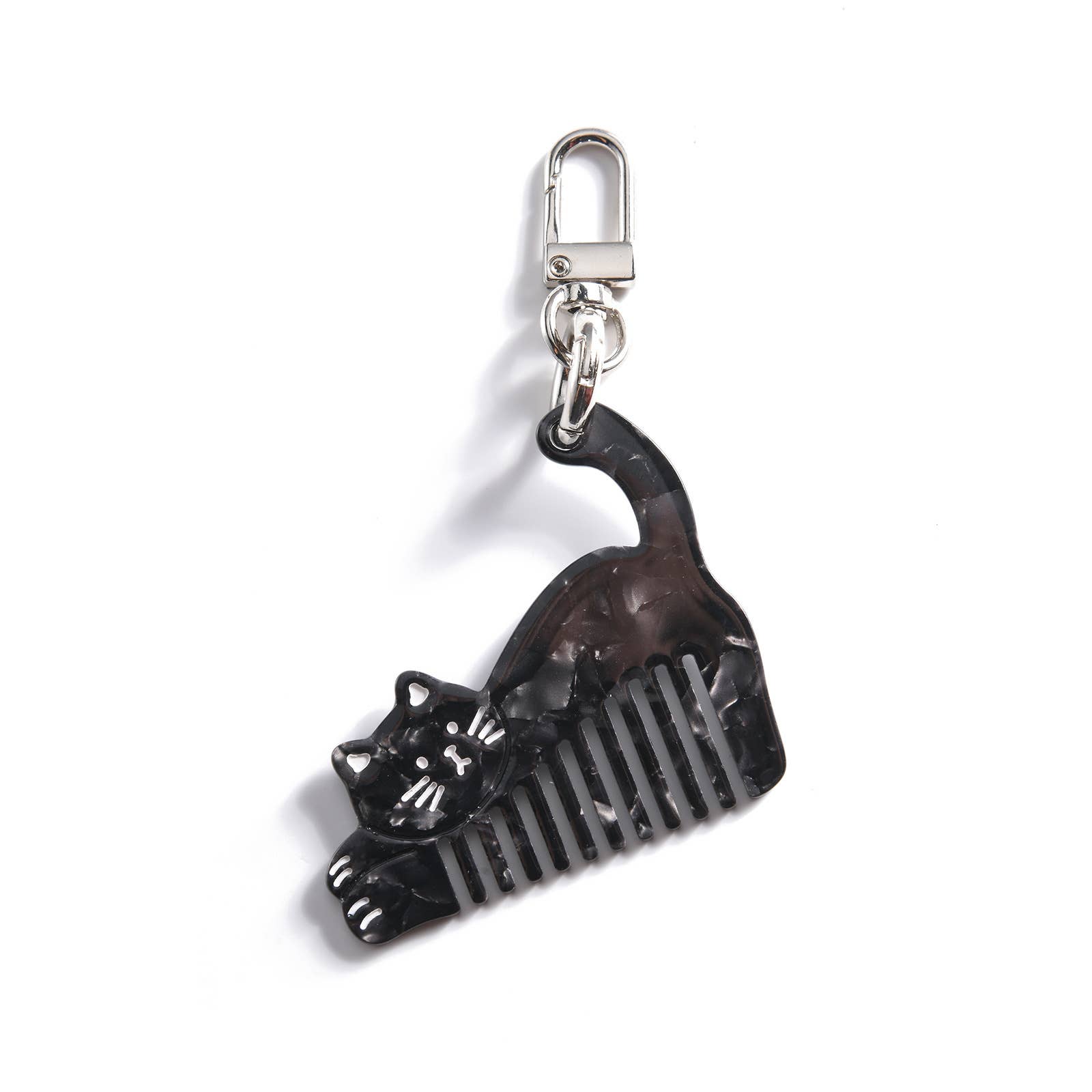 SoapElenGlen – Porta-chaves - Mulher por atacado – Acessórios de Chave Mini Pente de Cabelo Gato & Pato Brincalhão0