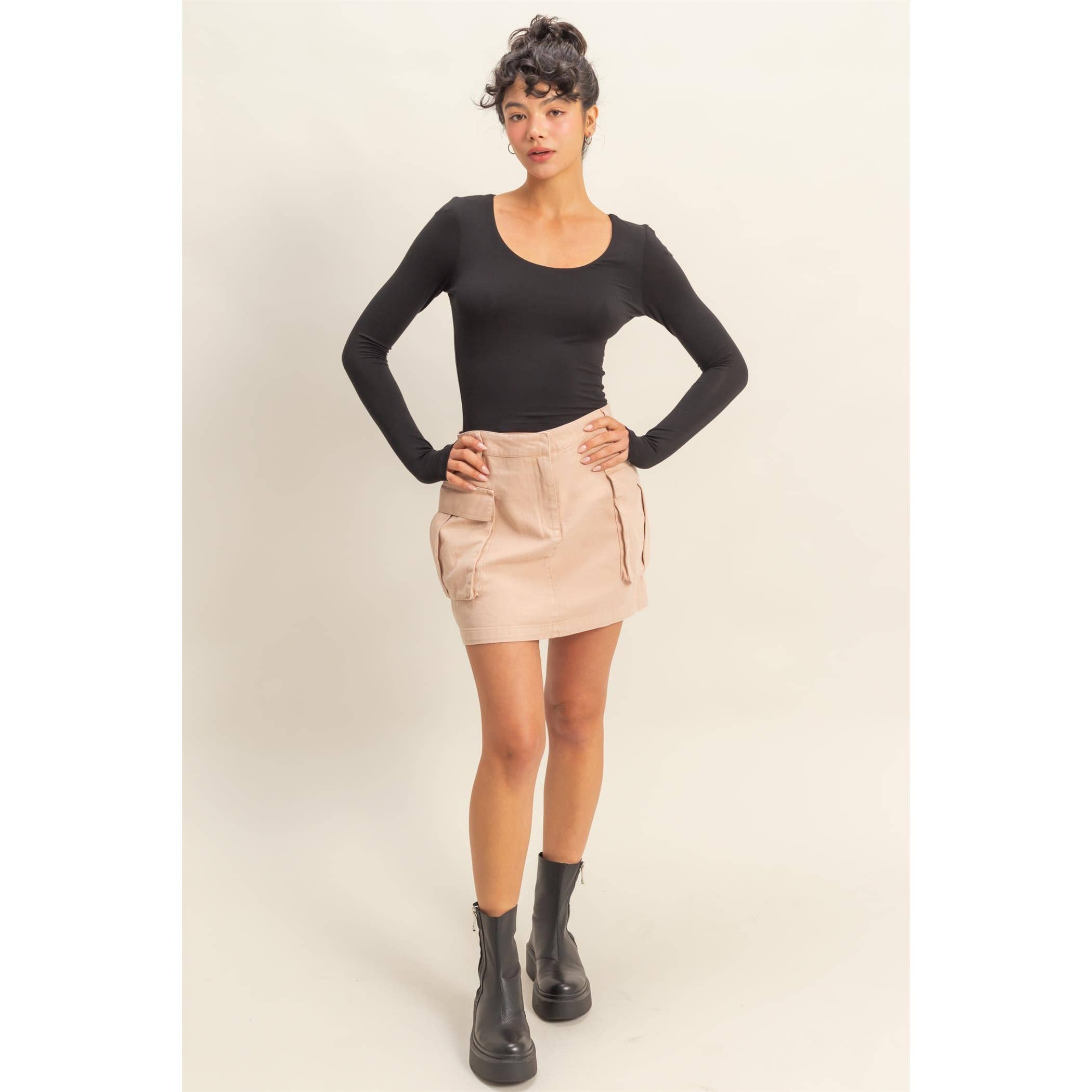 HYFVE - Wholesale Knit Top - Women's - Scoop Neck Long Sleeve Crop Top8