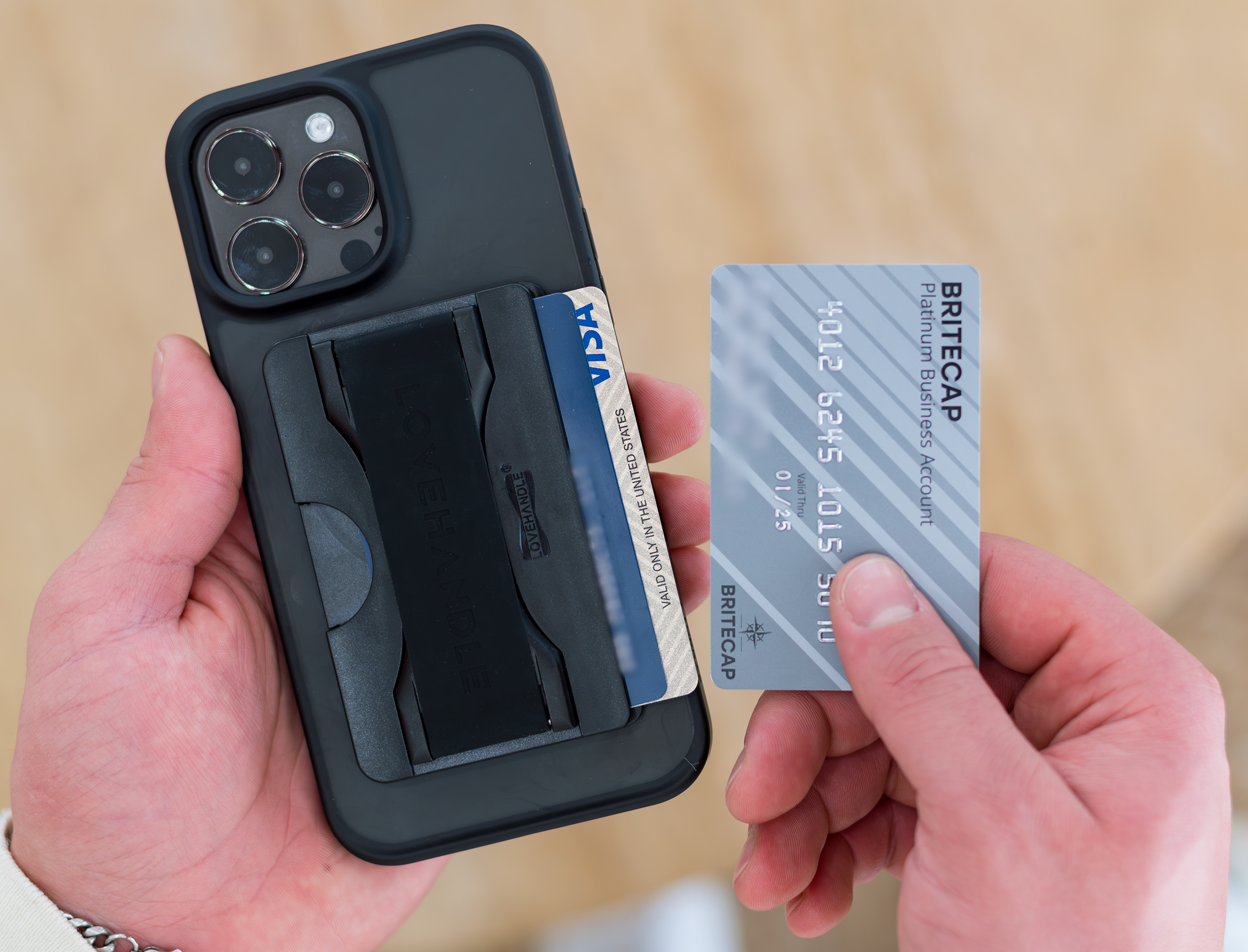 LoveHandle - Wholesale Phone Wallet - Unisex - PRO Wallet for MagSafe® - White3