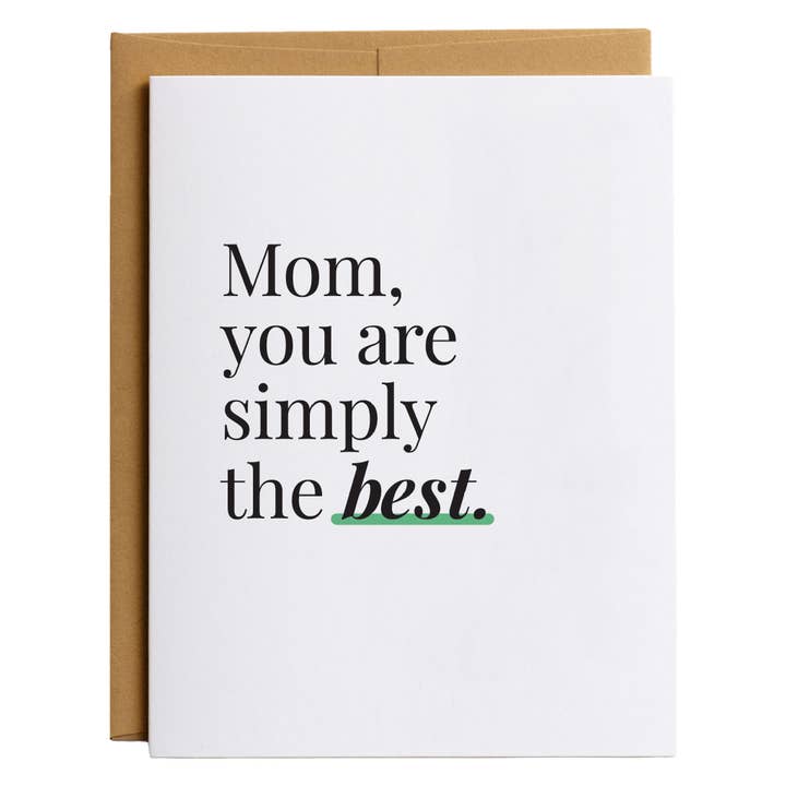 Mom You are Simply the Best for wholesale by Habitude Paper