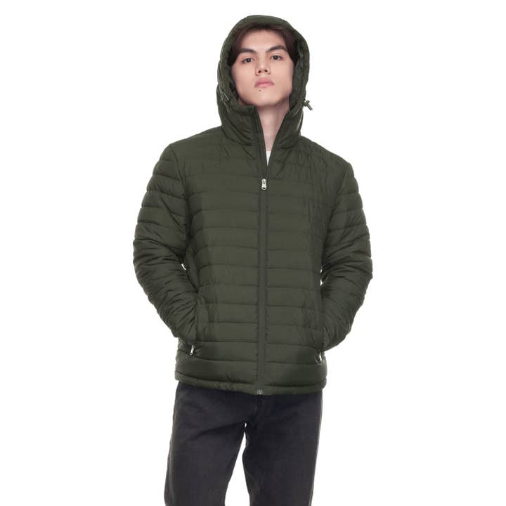 Rokka & Rolla - Wholesale Puffer Jacket - Men's - Men's Midweight Puffer Jacket Hooded Coat27