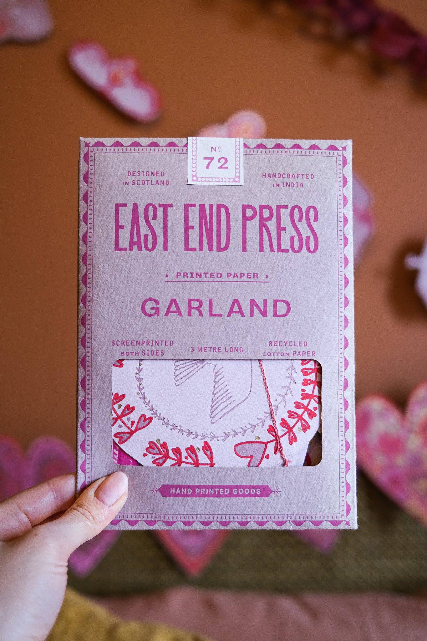 East End Press – Arco de bandeirinhas por atacado – Grinalda Costurada de Pássaros do Amor16