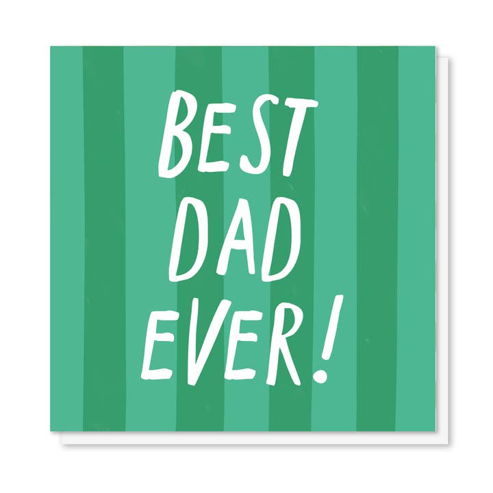 Glad fars dag! - Ljus typografiskt farsdagskort för wholesale av Zoe Spry