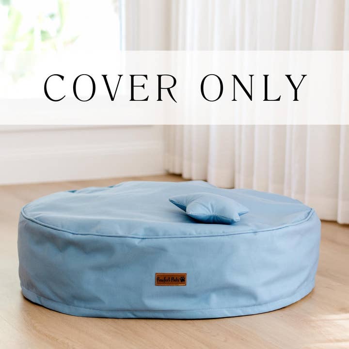 Funda de cama para perro Cuddle Bud de Dusty Blue para venta al por mayor de Pawfect Pals