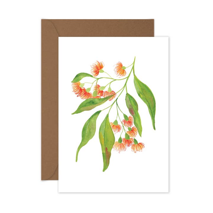 littlehoothoot - Vente Carte de vœux classique - Gommier fleuri0