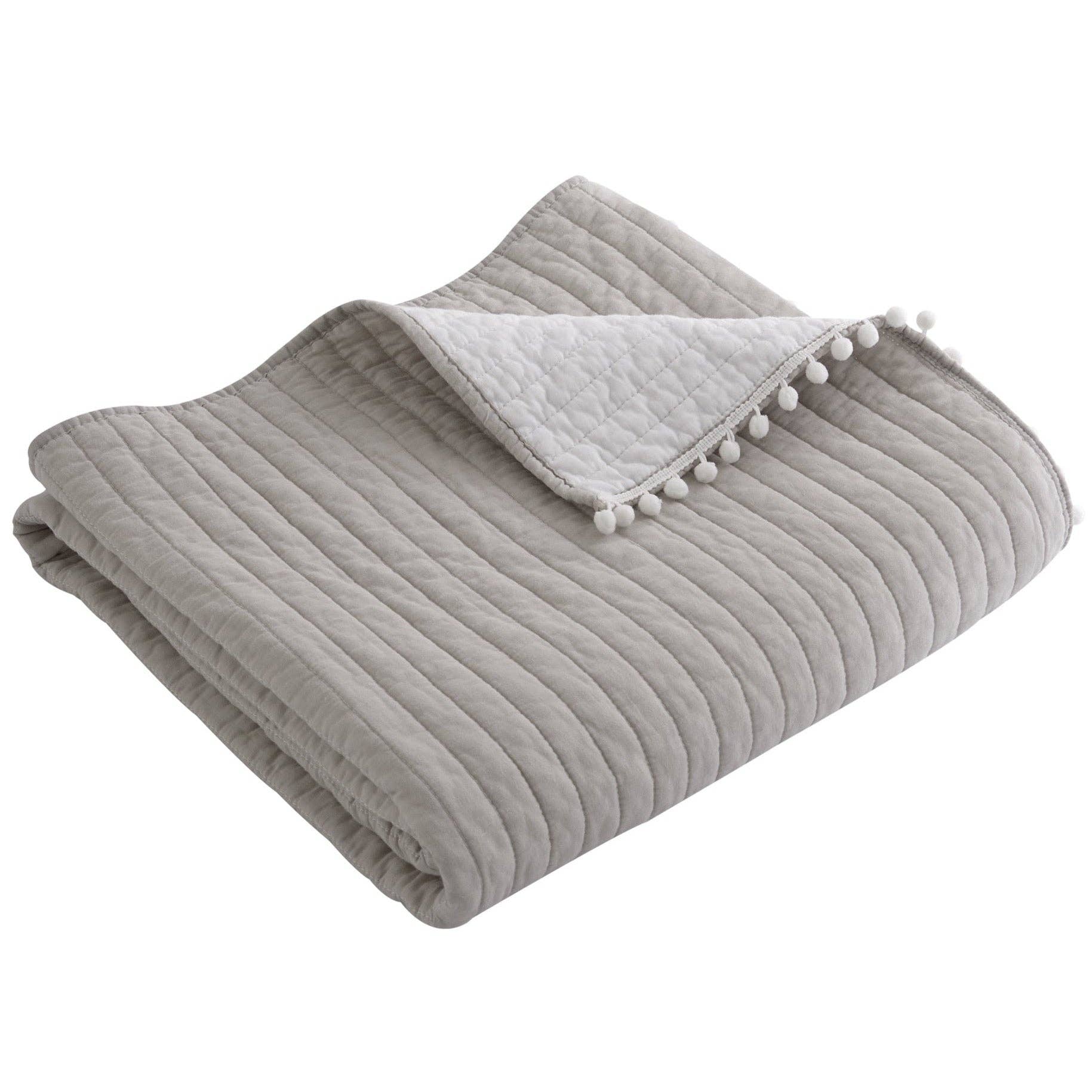 Levtex Home - Wholesale Throw Blanket - Pom Pom Quilted Throw11