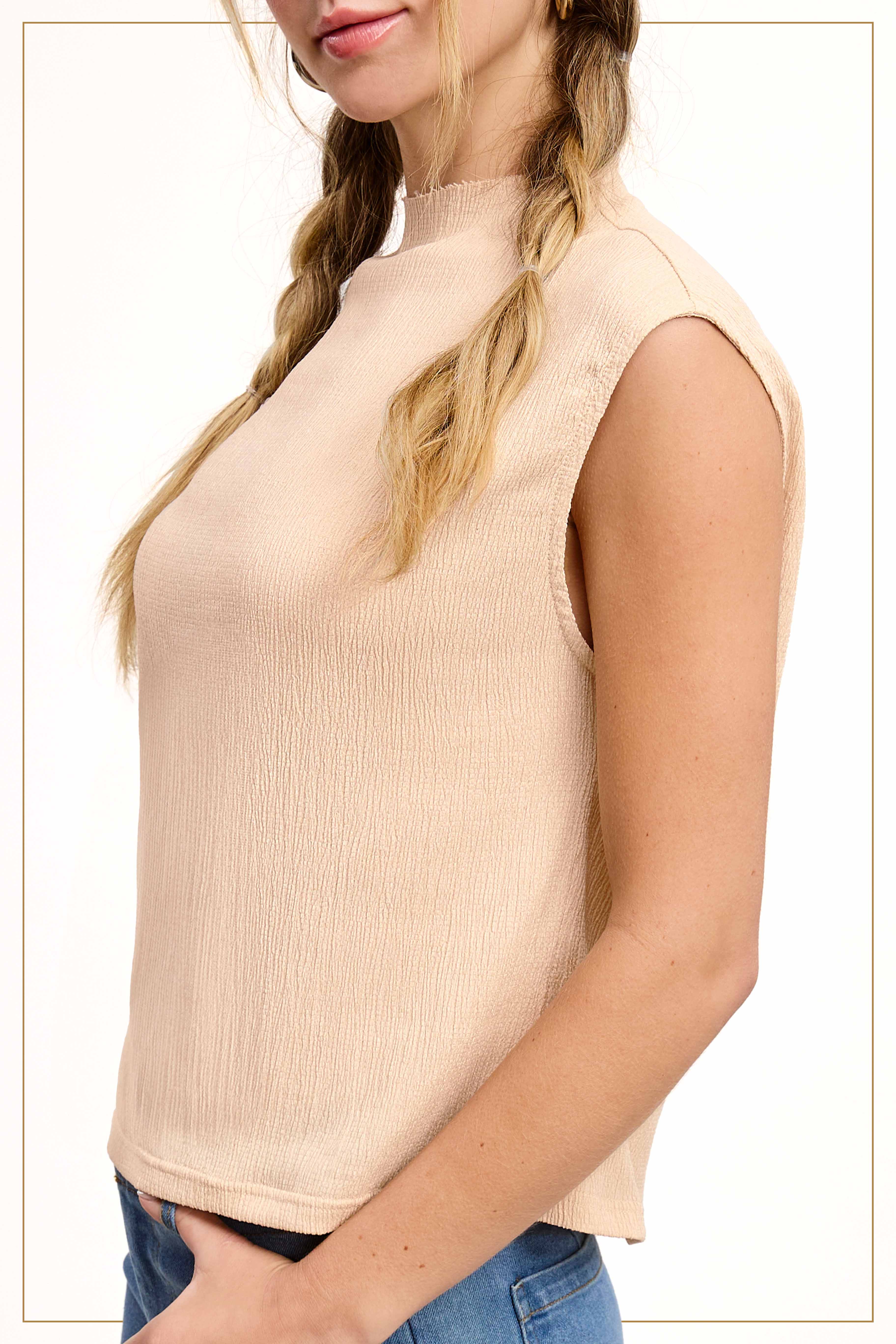 La Miel – Engroshandel Tanktop – Kvinder – HCT7705-elastisk krøllet stof ærmeløs top38