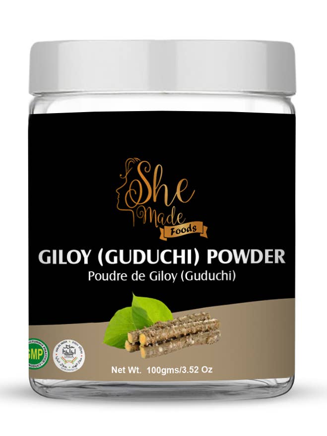 Giloy- leaves Powder Guduchi-Powder,100g available in Jar for wholesale by She Made
