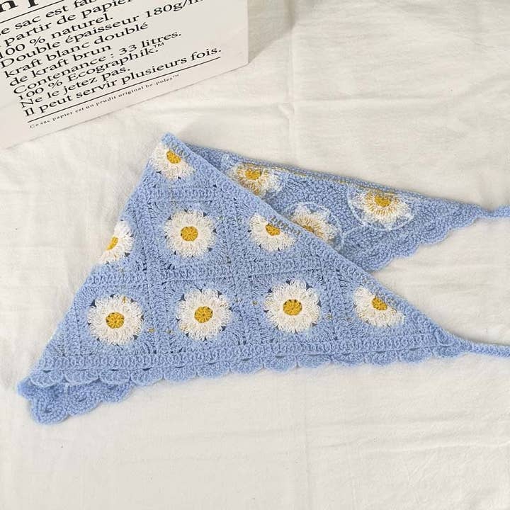 MKS America - Wholesale Bandana - Women's - Cherry Strawberry Floral checkered Crochet Bandana -56colors16