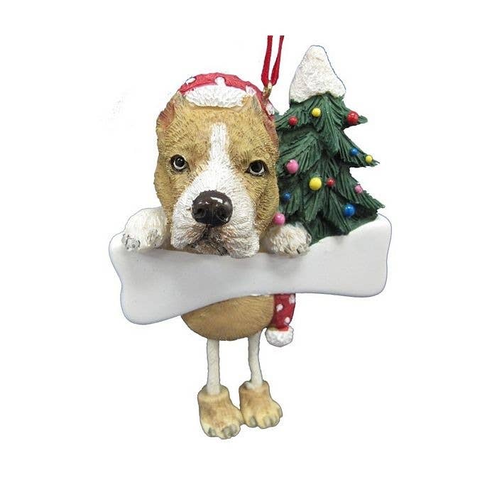 E&S Pets – Engroshandel Pynt – Pit Bull Dinglende Hund Ornament
