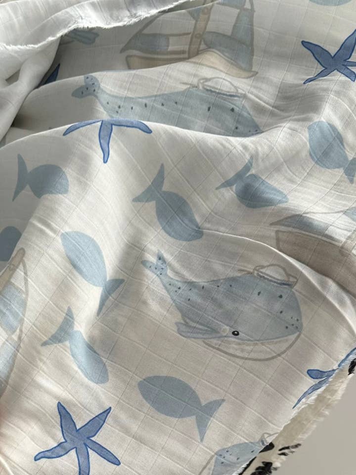 the name nest - Wholesale Swaddle – Baby - By The Sea - baby swaddle wrap1