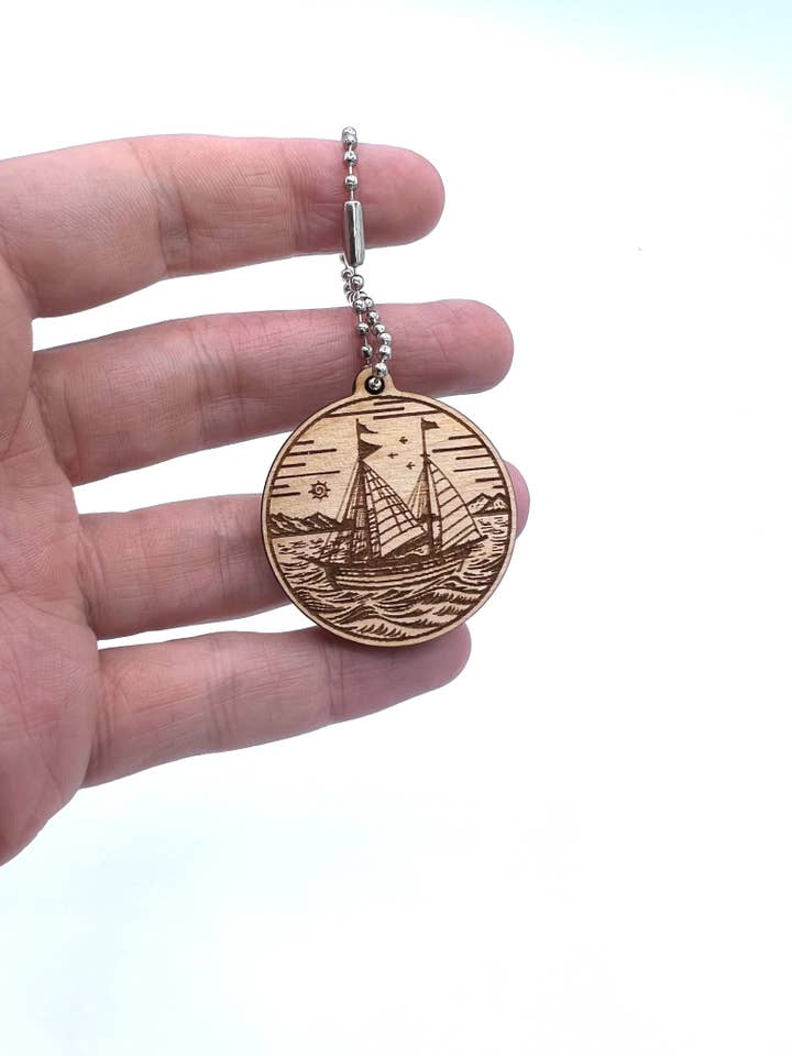 Sailing Boat Keychain for wholesale by Lexo Creations