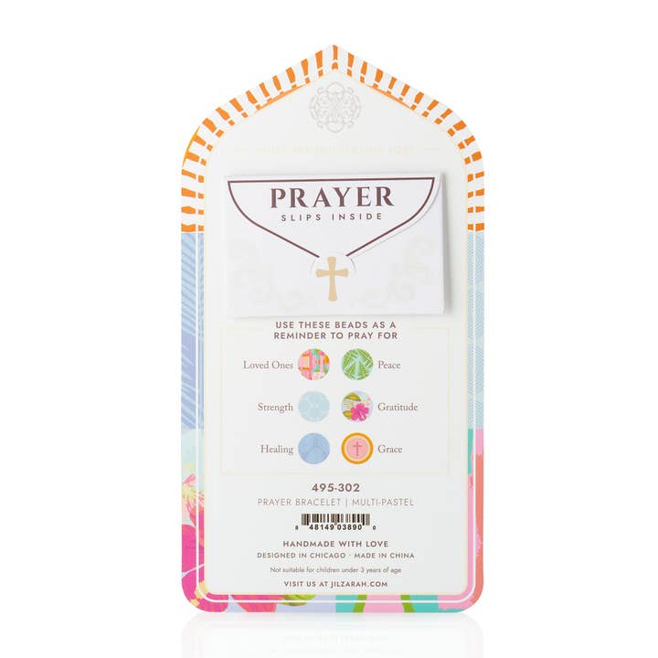 JILZARAH - Vente Bracelets à breloques/pendentifs - Bracelet de prière multipastel3