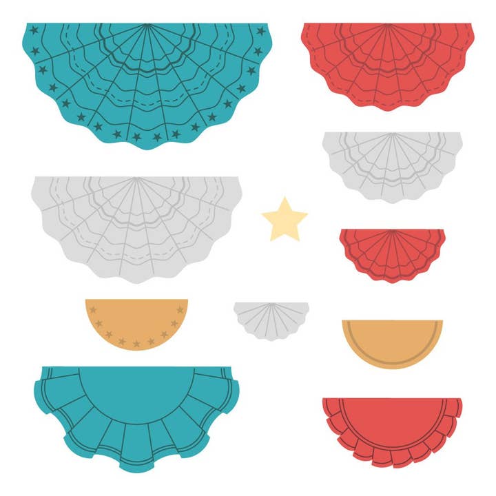 Lovely Layers: Bunting Dies - Honey Cuts - Stand-Alone Dies for wholesale by Honey Bee Stamps