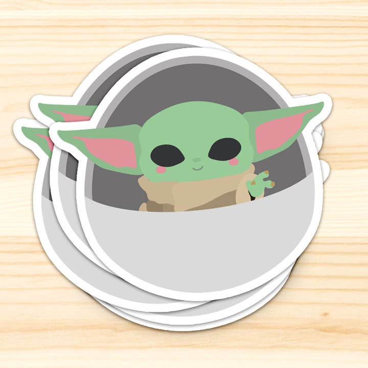 Studio Inktvis – wholesale Klistermärke – Baby Yoda Grogu Star Wars klistermärke5