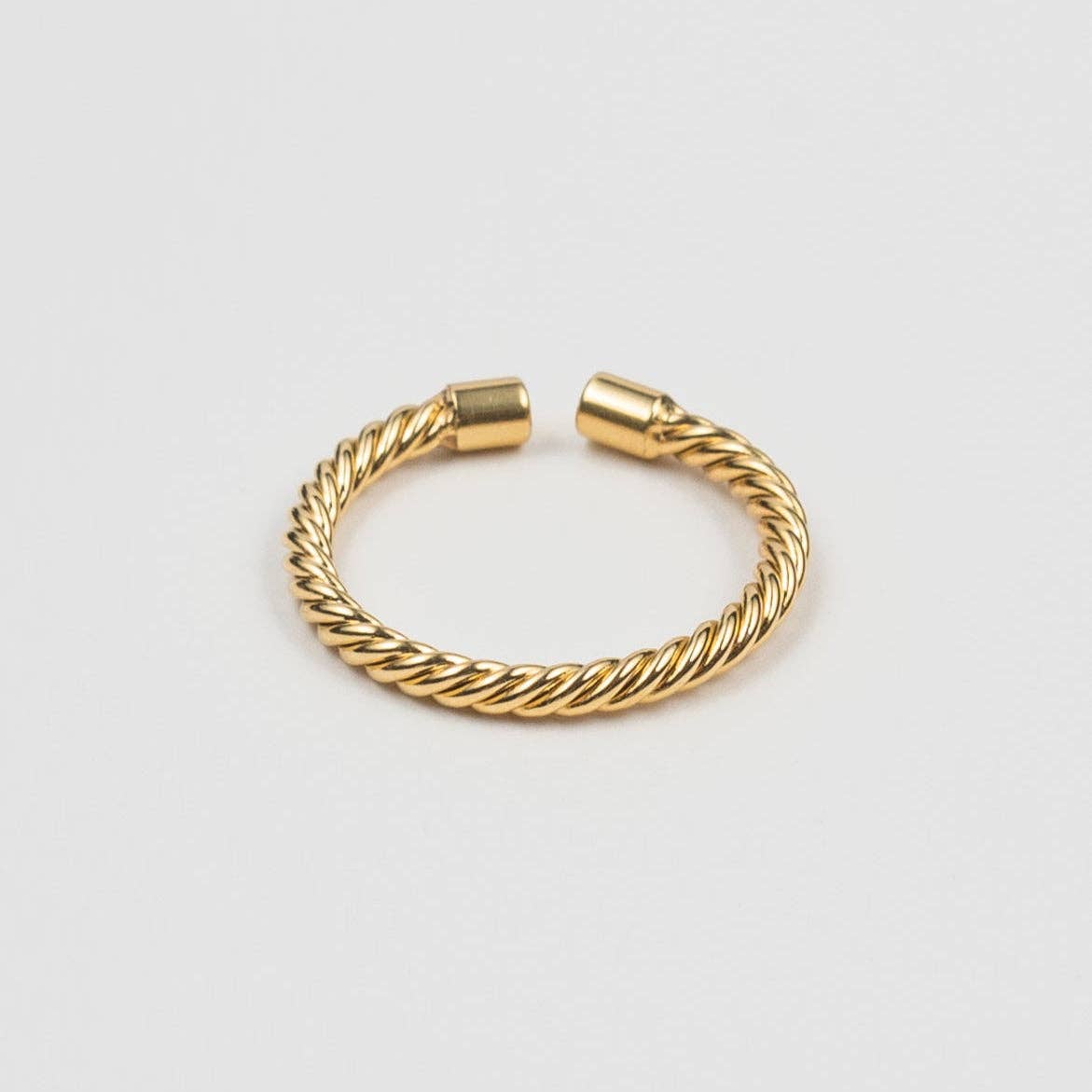Brenda Grands Jewelry - Vente Anneau/bague à empiler - Mini bague torsadée en or étanche