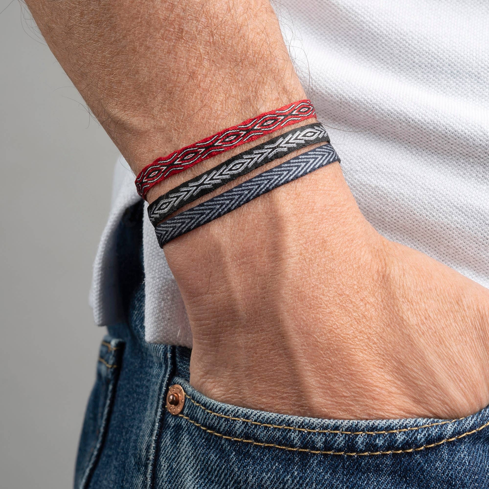 Makarla - Handmade Colombian Jewelry - Wholesale Woven/Braided Bracelet - Mens Surfer Bracelet | Stackable Bracelet | Waterproof | 11