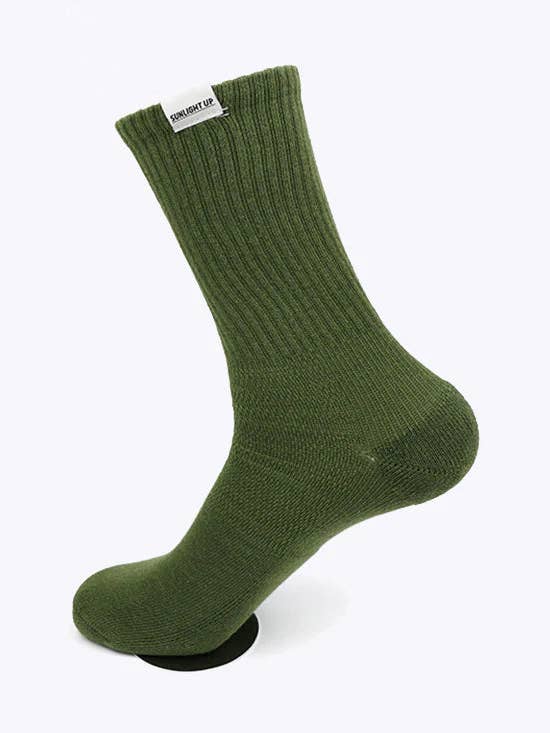 Men's Green Cotton Socks No. 3 "Maurice" for wholesale by Unipap's