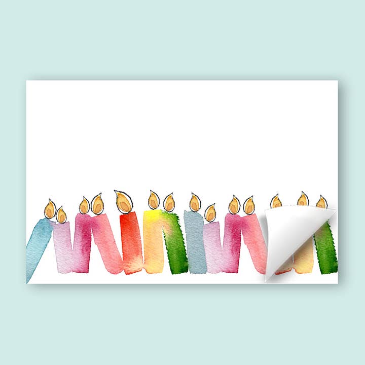 Tovaglietta a forma di candela per festa di compleanno per la vendita all'ingrosso da parte di Grace Langdon Art