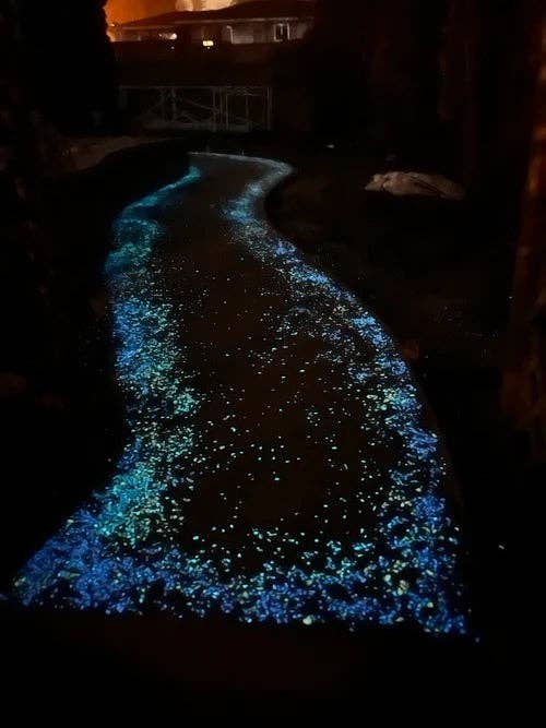IT GLOWS – Großhandel Gartendeko/-schmuck – Glow In The Dark Sand — Aqua/Glow Sand/Gartensand/ 1—3 mm6