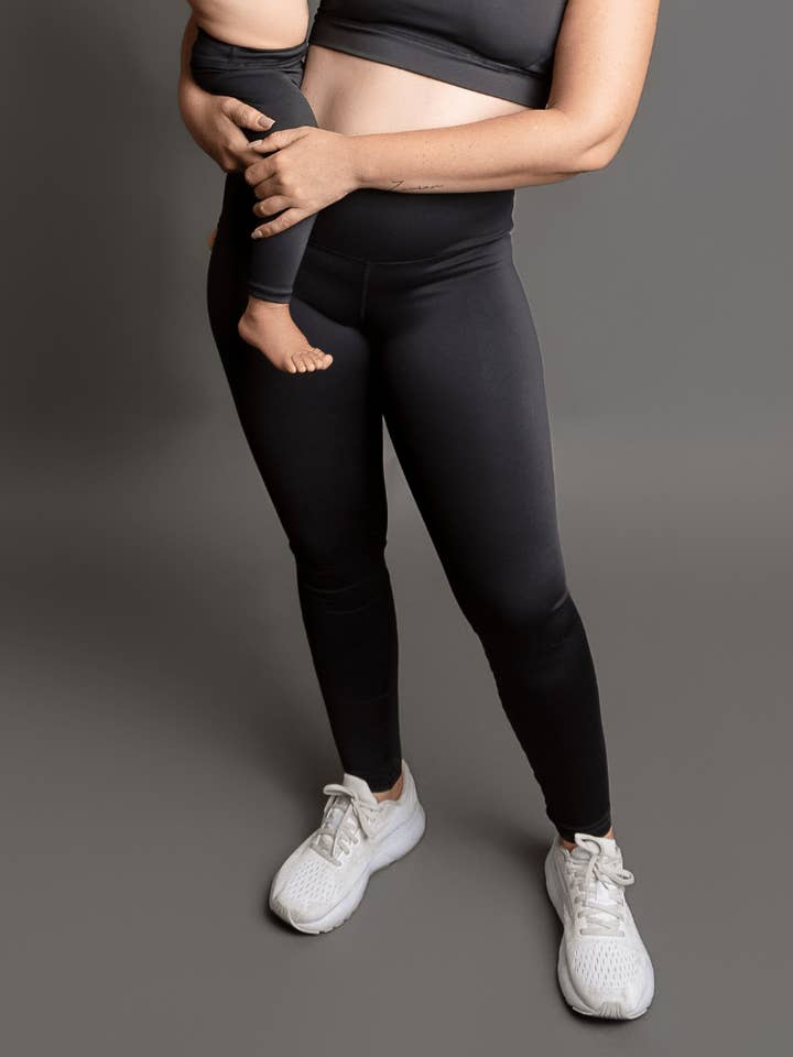 Peyton High Rise Yoga Pant - Black for wholesale by Bailey's Blossoms