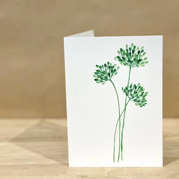 Calla Collective - Wholesale Everyday greeting card - 'Green Bloom' CARD