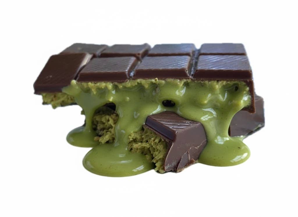 Aladdin - Venta al por mayor Chocolate - Barra de Chocolate de Dubái 100g V-Regalo Praliné de Pistacho Halal5