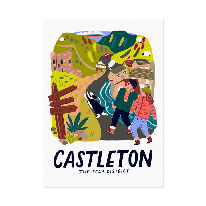 Affiche de voyage de Castleton pour la vente par Lauren Radley