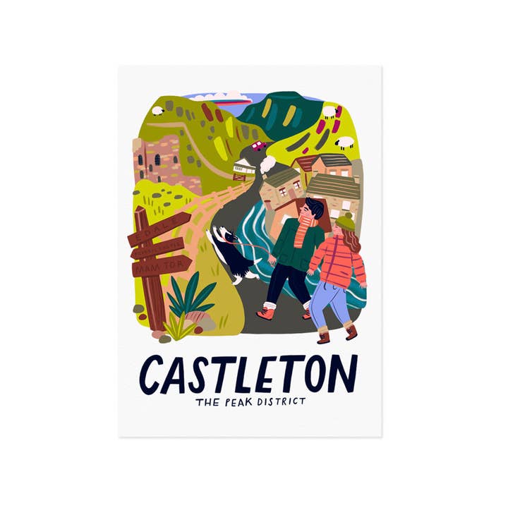 Affiche de voyage de Castleton pour la vente par Lauren Radley