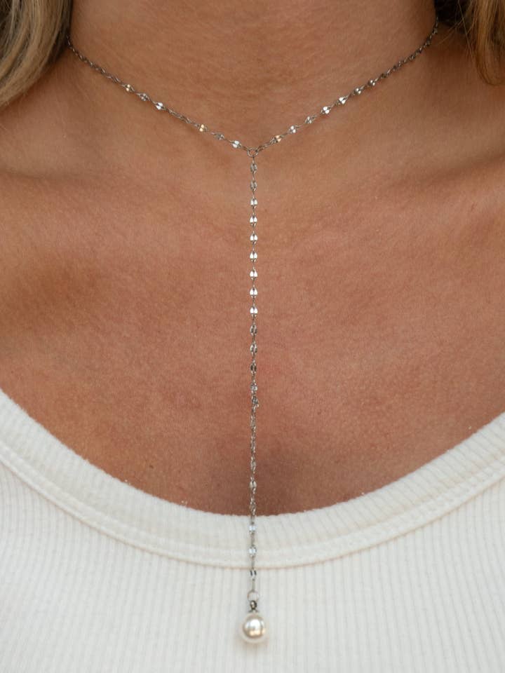 Loren Necklace | Silver for wholesale by JacqMaria Jewelry