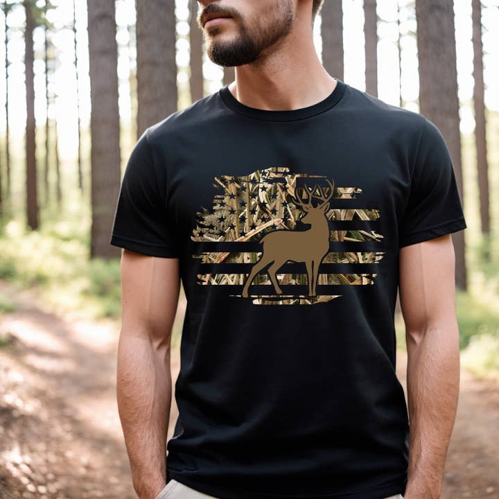 Southern Backroad Tees LLC - Wholesale T-Shirt (Graphic) - Men's - Camo Flag0