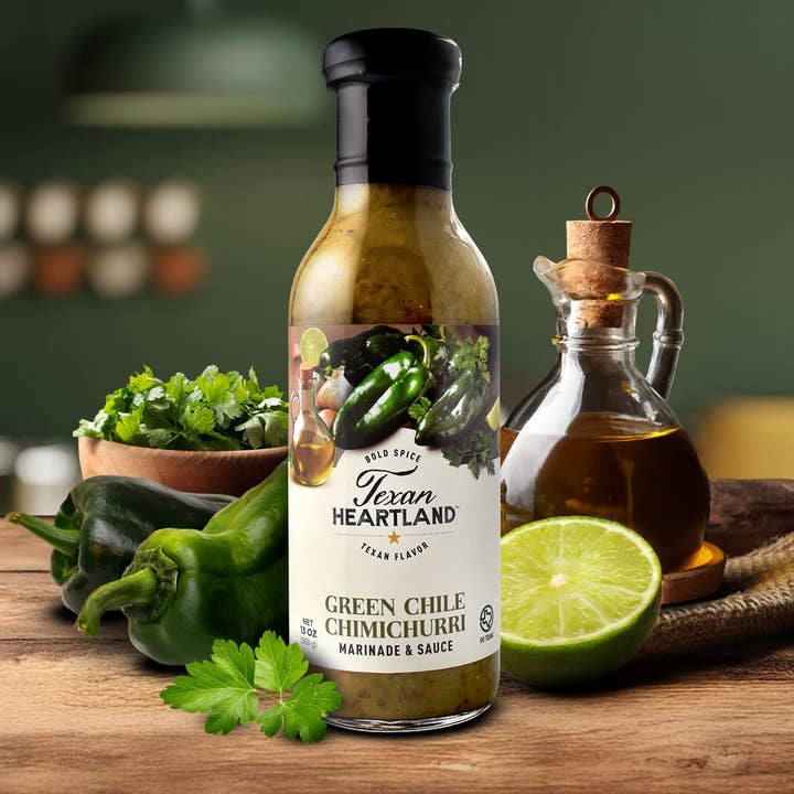 Green Chile Chimichurri Marinade & Sauce for wholesale by Texan Heartland