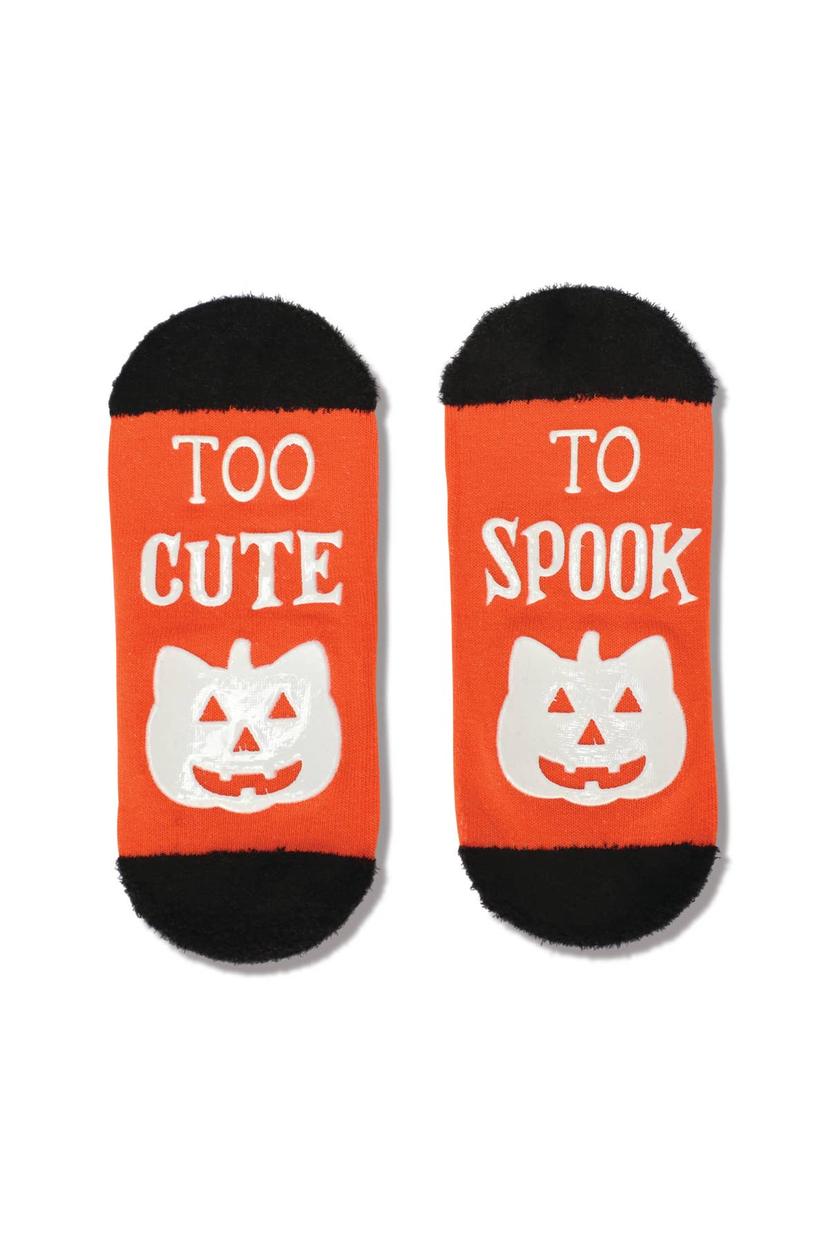 Alaranjado Meias com corte baixo para mulher Spooky Cat para venda a revendedores na Faire0