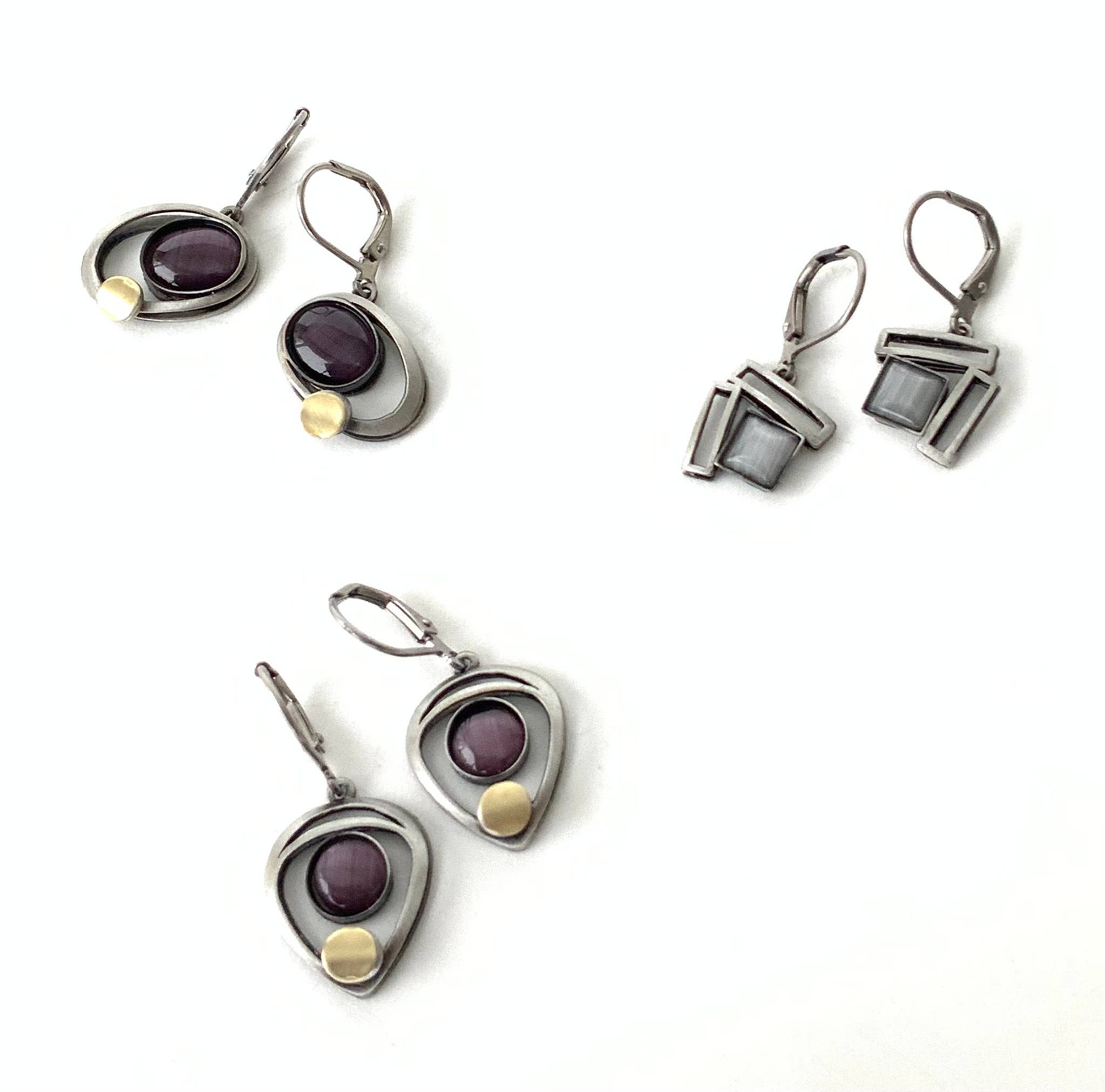 Christophe Poly / Crono Design – Engroshandel Smykkesæt – ØRERINGE Forpakning (DX8.1) - 12x LeverBack Øreringe & Gratis Displays19