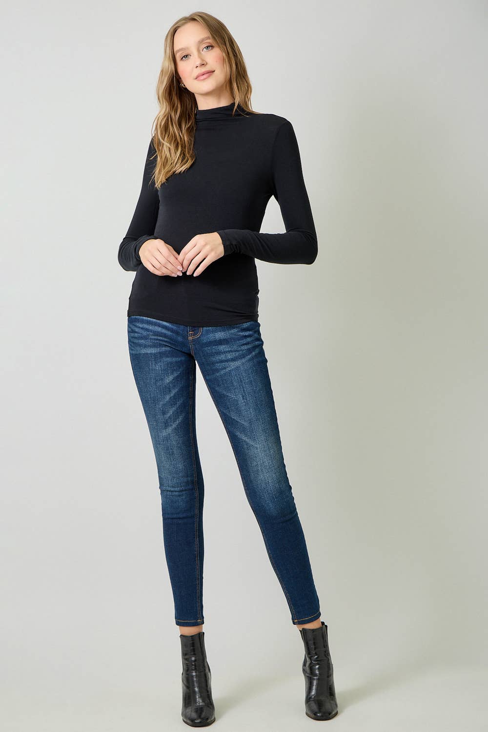 Mystree – wholesale Stickad topp - Dam – 61274 Nödvändig Mock Neck Topp26