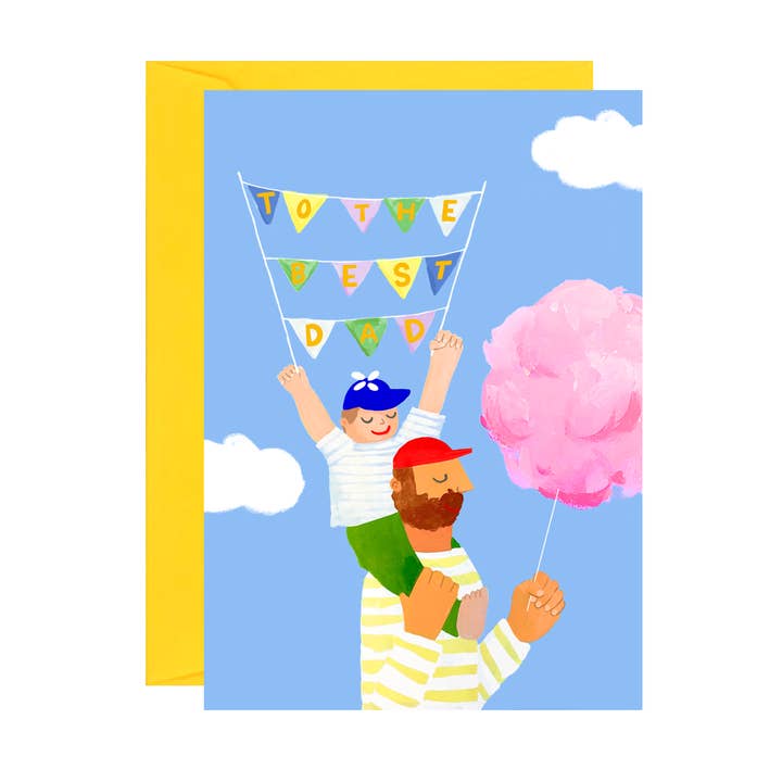 Best Dad Fathers Day Card for wholesale by Ickaprint