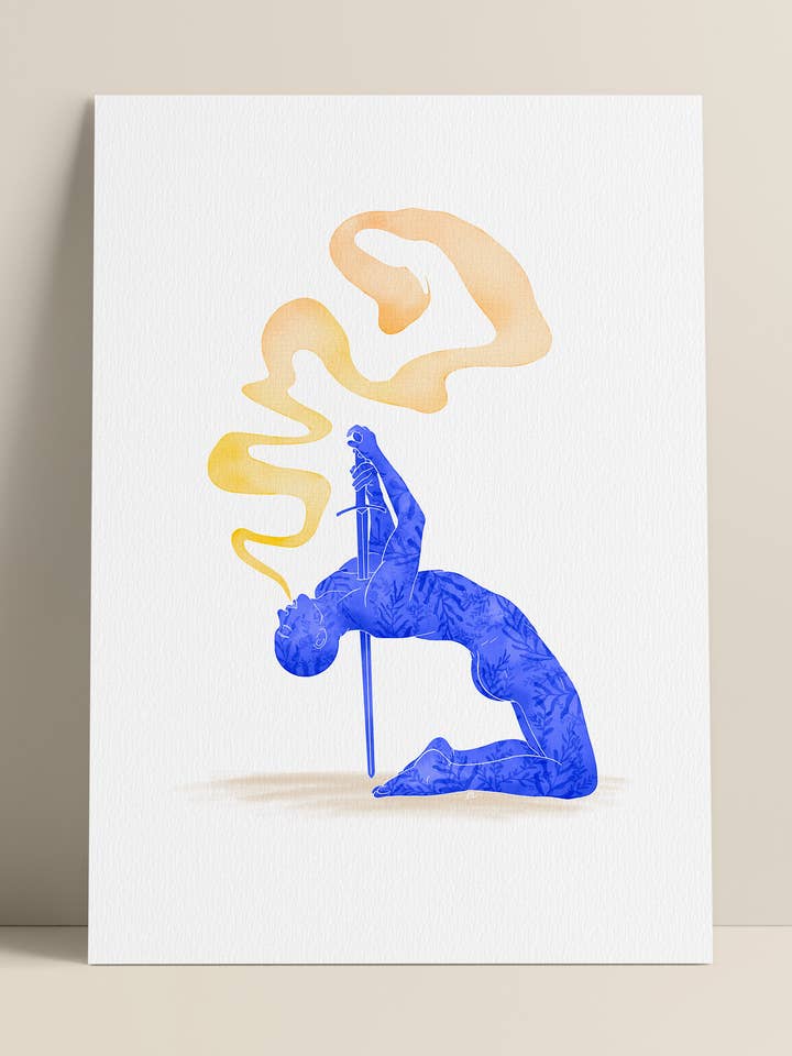 ”Sista andetag” illustrerad affisch för wholesale av Edouard Rowehy