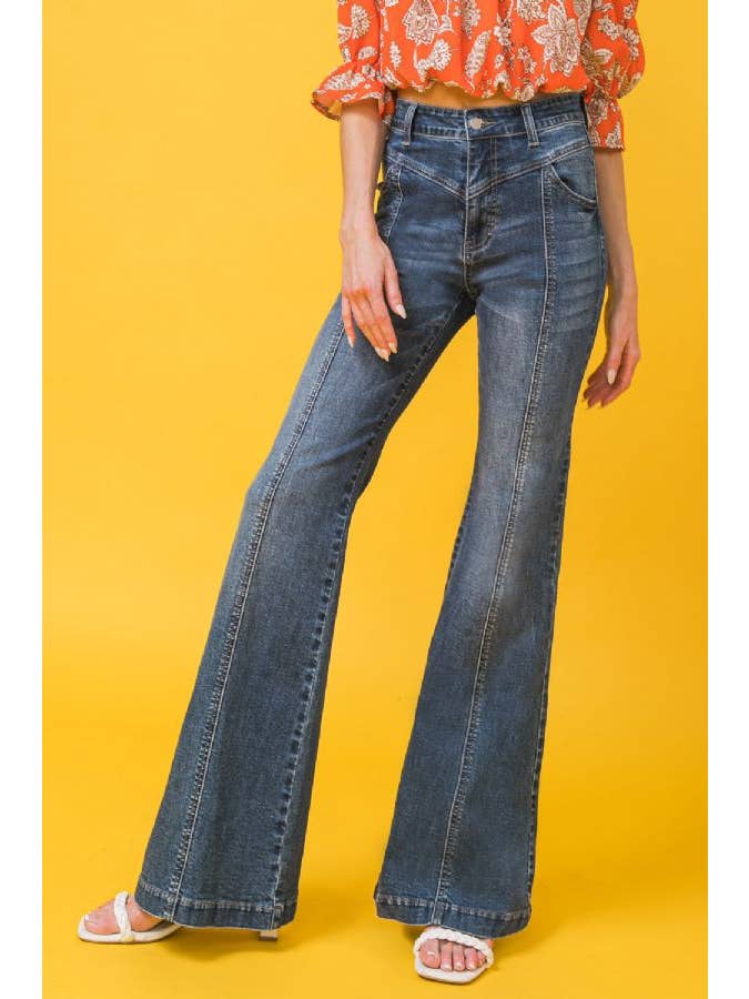 MEDIUM INDIGO A DENIM PANT-JP5742. for wholesale on Faire
