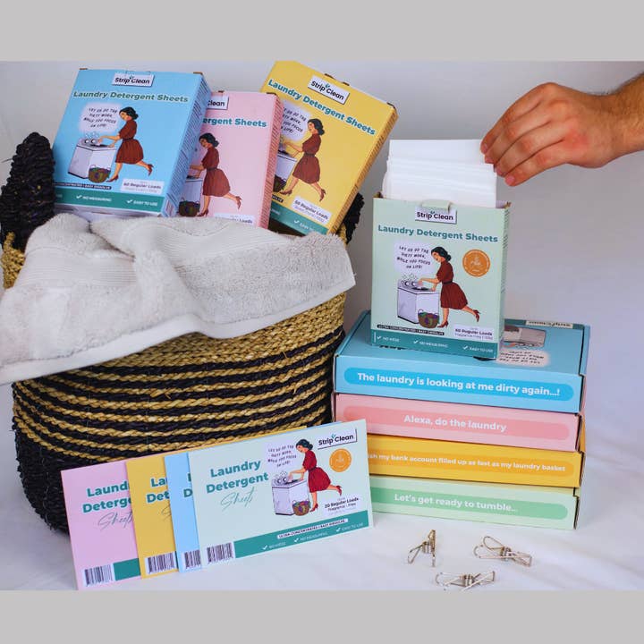 Laundry Sheets 60 Loads (Fragrance Free) for wholesale by Strip Clean