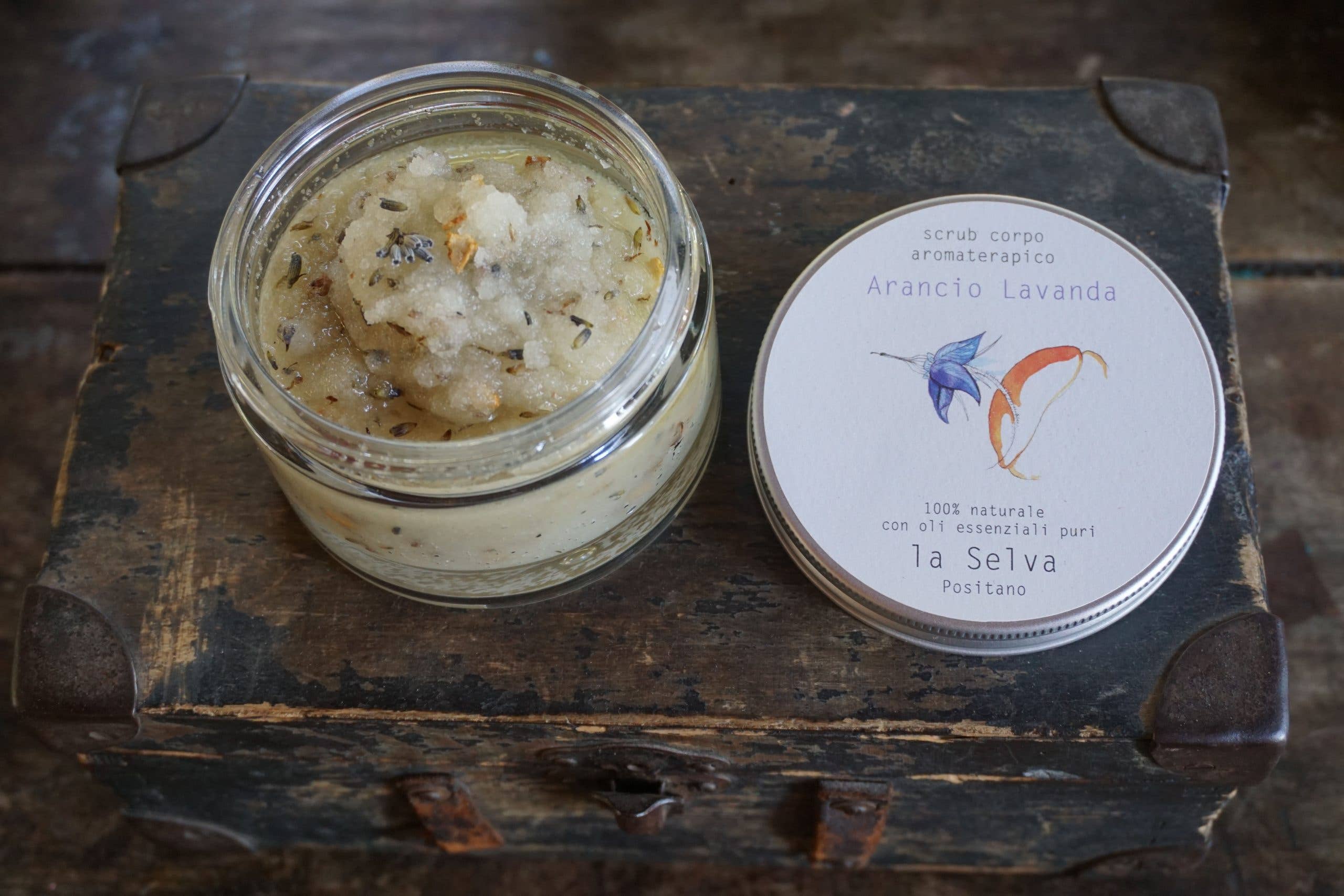 La Selva Positano Cosmetici Naturali - Vendita all'ingrosso Scrub/esfoliante per il corpo - SCRUB CORPO ARANCIO E LAVANDA1