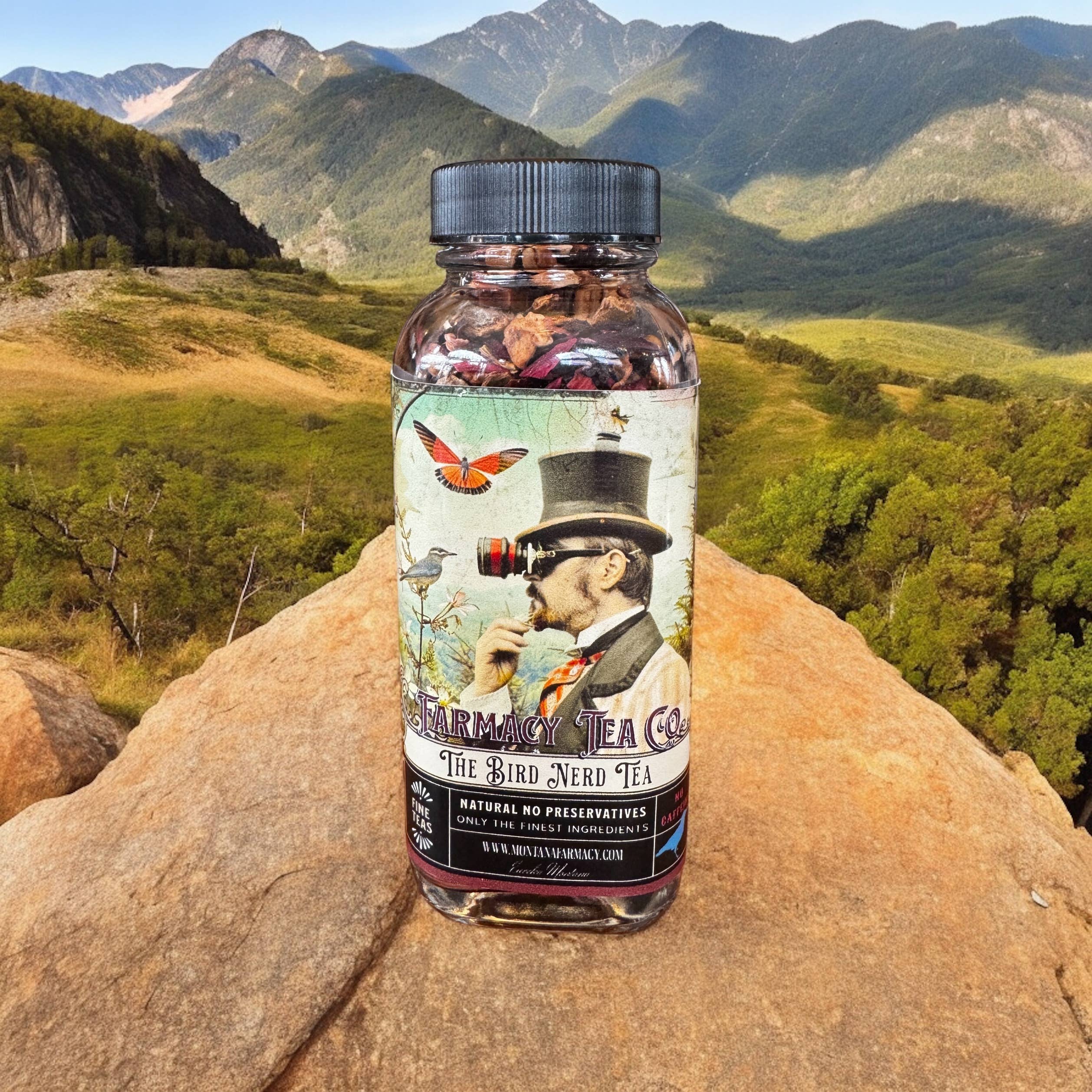 Montana Farmacy - Vendita all'ingrosso Tè sfusi - Nerd degli uccelli Birdwatching Tè All'aperto delizioso barattolo di vetro10
