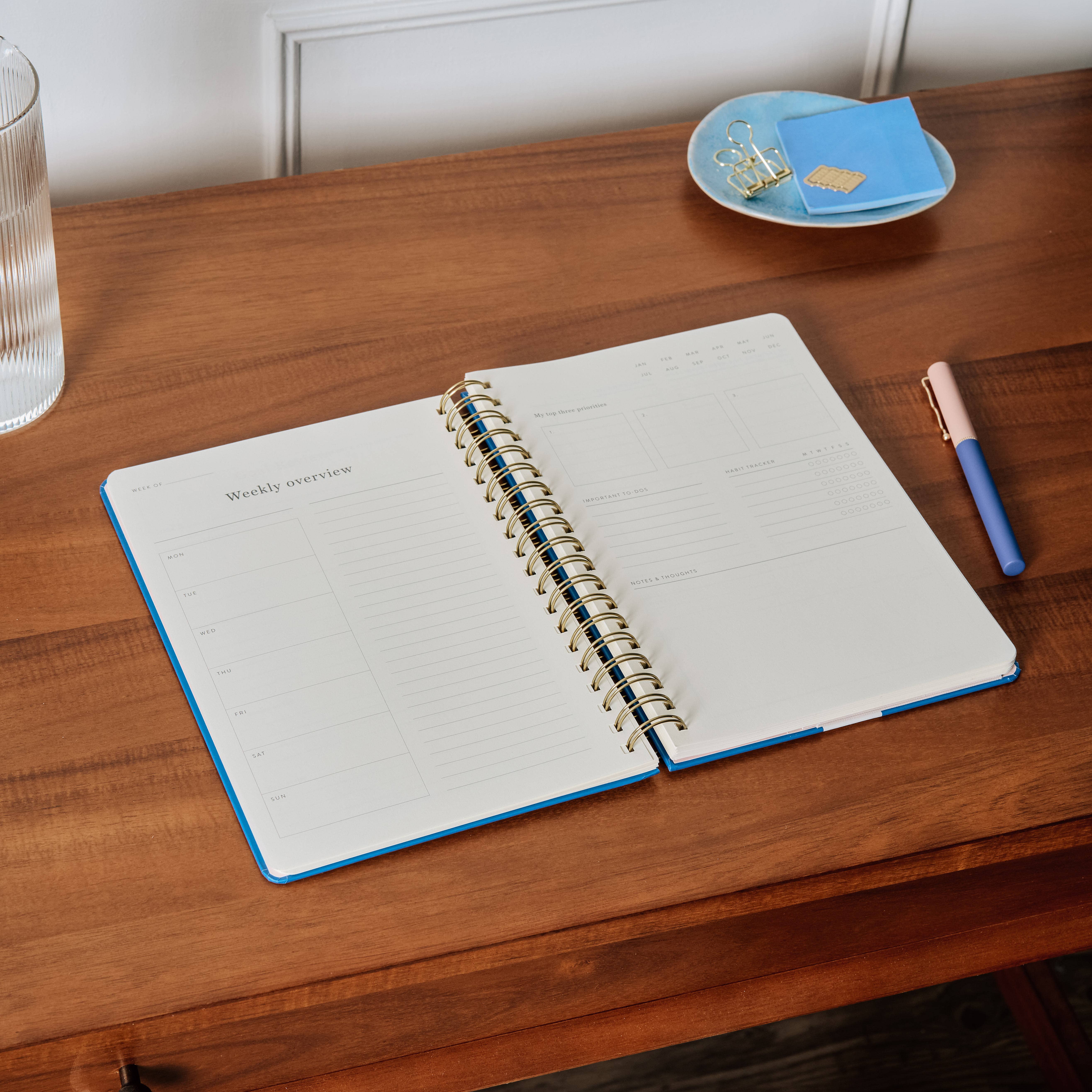 Papier - Wholesale Planner - Daily Planner, Undated, B5 Spiral Hardcover - Bold 6