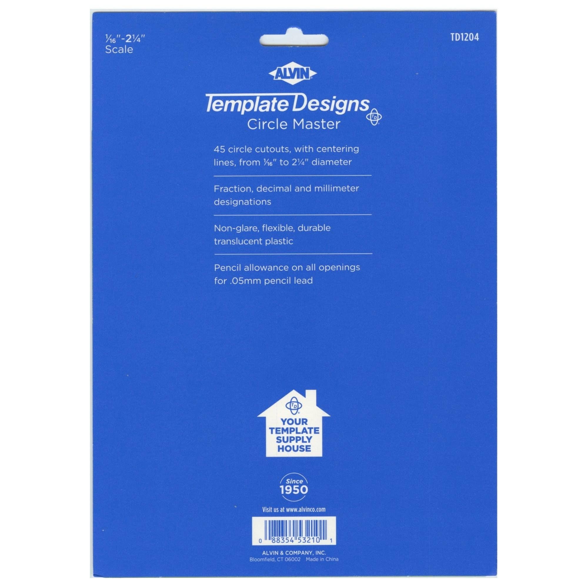 Alvin Drafting - Vendita all'ingrosso Utensili per artigianato - Modello Circle Master TD12041