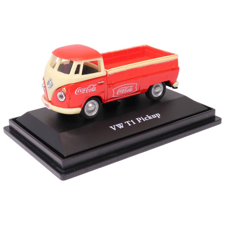 Motor City Classics, Inc. - Wholesale Decorative Tabletop Object - 1:72 Scale Coca-Cola 1962 VW T1 Pickup Diecast Model