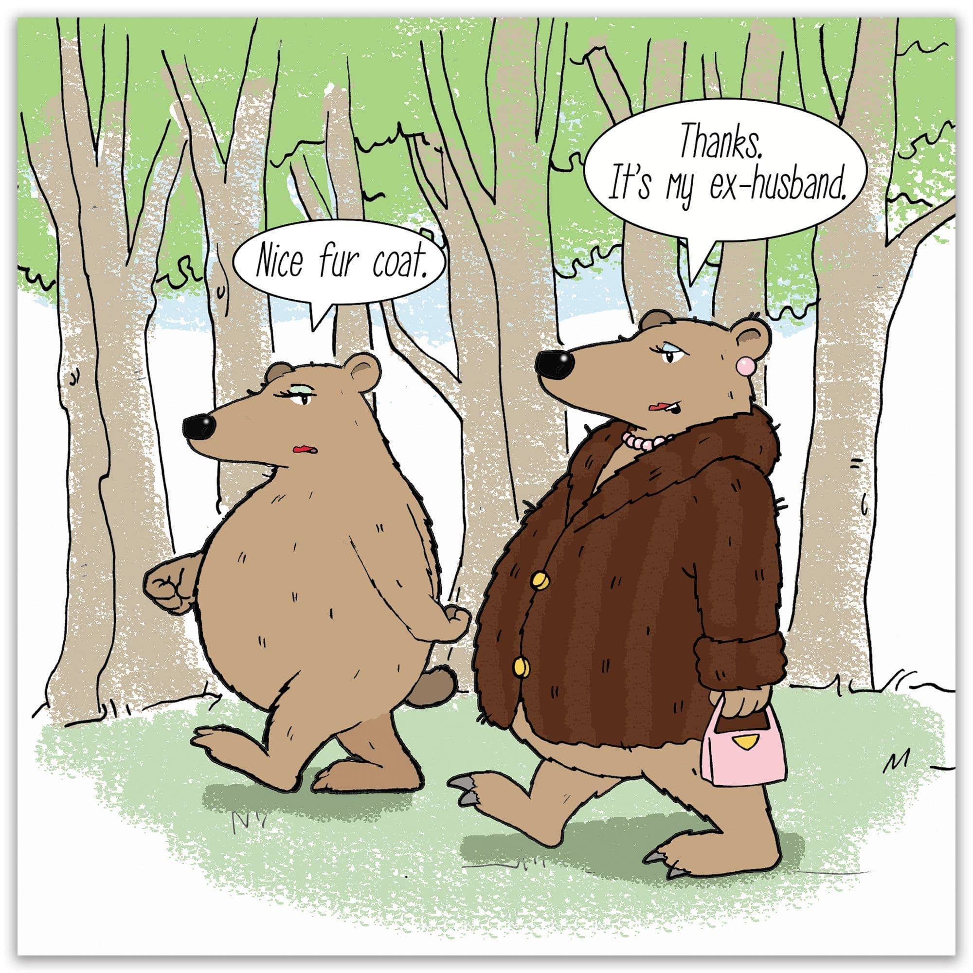 Twizler Ltd – wholesale Everyday greeting card – Ex-Husband - Funny Blank Card1