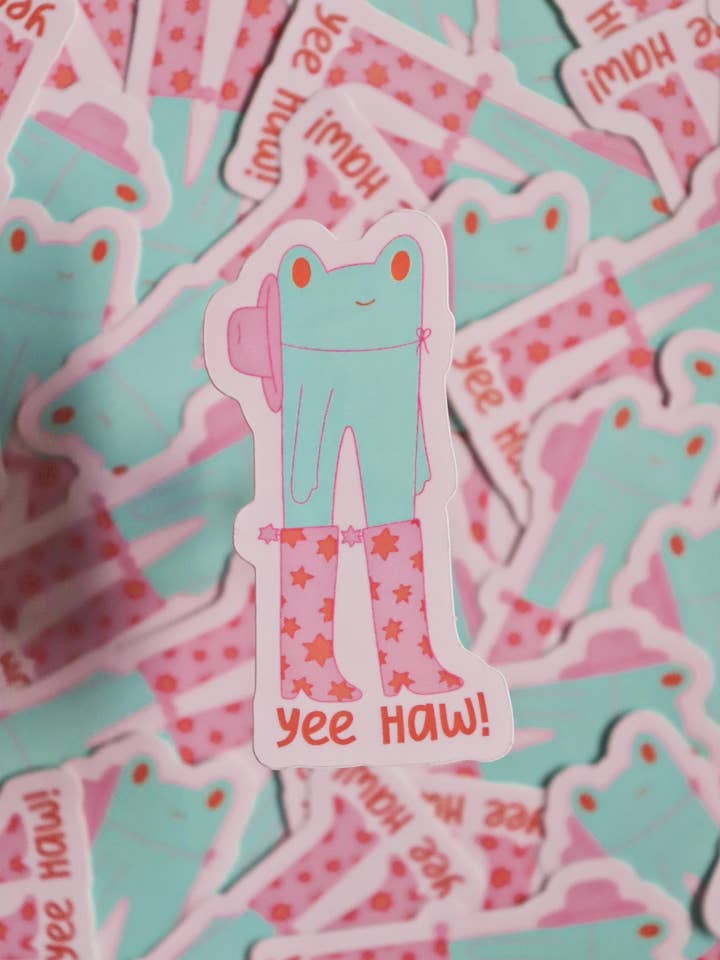 Yee Haw, I’m a Cowboy! | Glossy Waterproof Vinyl Sticker for wholesale by Day Dreamer Studios