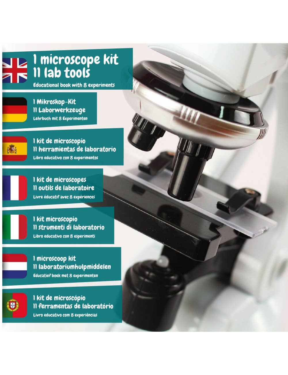 Science4you - Wholesale Toy Set - Kids - Microscope III for Children - Toy for Kids (in 7 languages)2