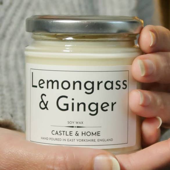 Lemongrass and Ginger Candle for wholesale by Castle and Home
