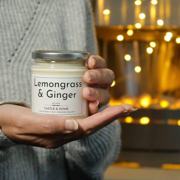 Vela de limoncillo y jengibre para venta al por mayor de Castle and Home