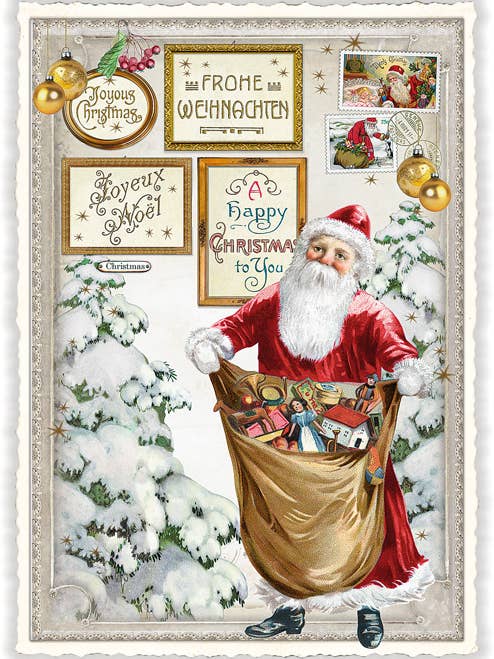 Merry Christmas - Joyeux Noël - A Happy Christmas (PK870) for wholesale by Actetre Deutschland Gmbh